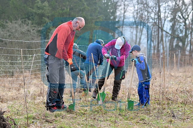 Eishockey, Herren, DEL, Saison 2023-2024, ERC Ingolstadt - Baumpflanzaktion, 02.03.2024
