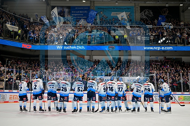 Eishockey, Herren, DEL, Saison 2024-2025, Playoffs Viertelfinale, Spiel 6, Nürnberg Ice Tigers - ERC Ingolstadt, 28.03.2025