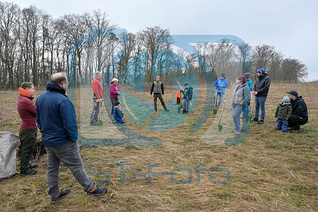 Eishockey, Herren, DEL, Saison 2023-2024, ERC Ingolstadt - Baumpflanzaktion, 02.03.2024