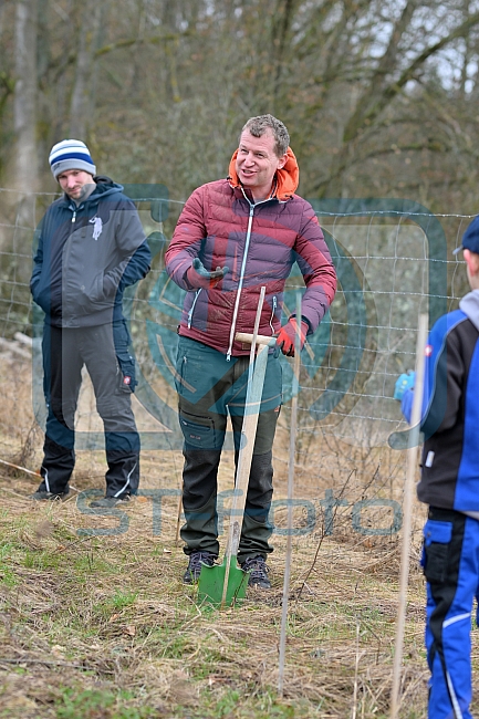 Eishockey, Herren, DEL, Saison 2023-2024, ERC Ingolstadt - Baumpflanzaktion, 02.03.2024
