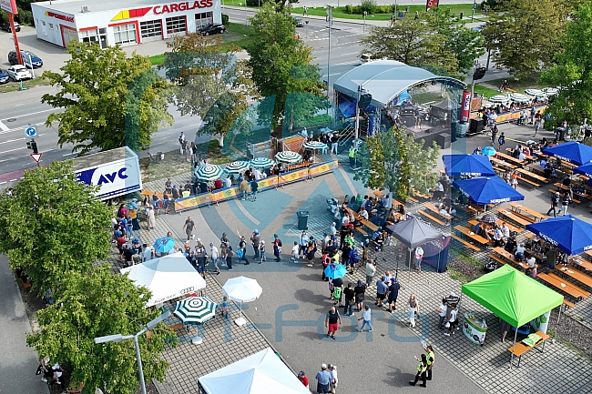 Eishockey, Herren, DEL, Saison 2023-2024, ERC Ingolstadt - Saisoneröffnungsfeier - Drohnenfotos, 13.08.2023