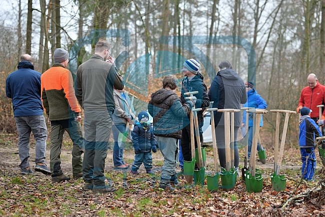 Eishockey, Herren, DEL, Saison 2023-2024, ERC Ingolstadt - Baumpflanzaktion, 02.03.2024