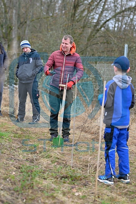 Eishockey, Herren, DEL, Saison 2023-2024, ERC Ingolstadt - Baumpflanzaktion, 02.03.2024