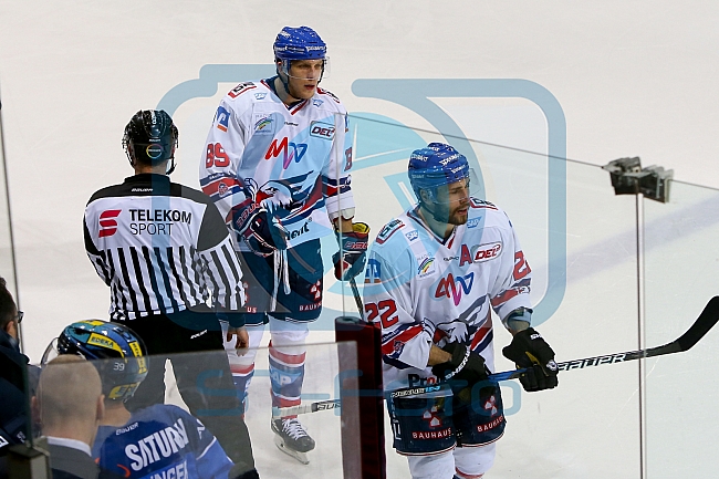 ERC Ingolstadt - Adler Mannheim, Eishockey, DEL, Deutsche Eishockey Liga, Playoffs, Viertelfinale, Spiel 1, 14.03.2018