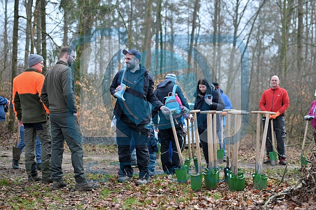 Eishockey, Herren, DEL, Saison 2023-2024, ERC Ingolstadt - Baumpflanzaktion, 02.03.2024