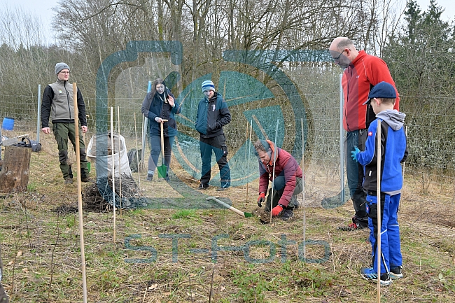 Eishockey, Herren, DEL, Saison 2023-2024, ERC Ingolstadt - Baumpflanzaktion, 02.03.2024