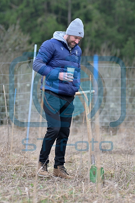 Eishockey, Herren, DEL, Saison 2023-2024, ERC Ingolstadt - Baumpflanzaktion, 02.03.2024