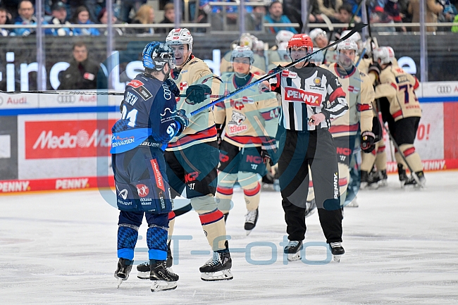 Eishockey, Herren, DEL, Saison 2024-2025, Playoffs Viertelfinale, Spiel 3, ERC Ingolstadt - Nürnberg Ice Tigers, 21.03.2025