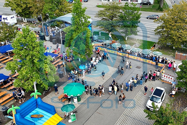 Eishockey, Herren, DEL, Saison 2023-2024, ERC Ingolstadt - Saisoneröffnungsfeier - Drohnenfotos, 13.08.2023