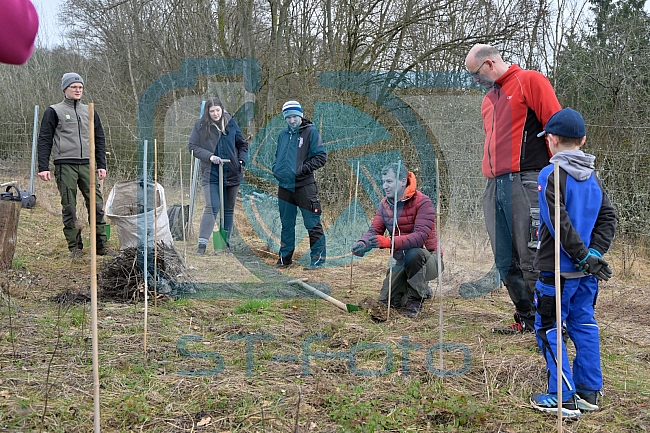 Eishockey, Herren, DEL, Saison 2023-2024, ERC Ingolstadt - Baumpflanzaktion, 02.03.2024