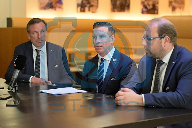 Eishockey, Herren, DEL, Saison 2021-2022, ERC Ingolstadt - Vorstellung Sportdirektor Tim Regan, 22.04.2022
