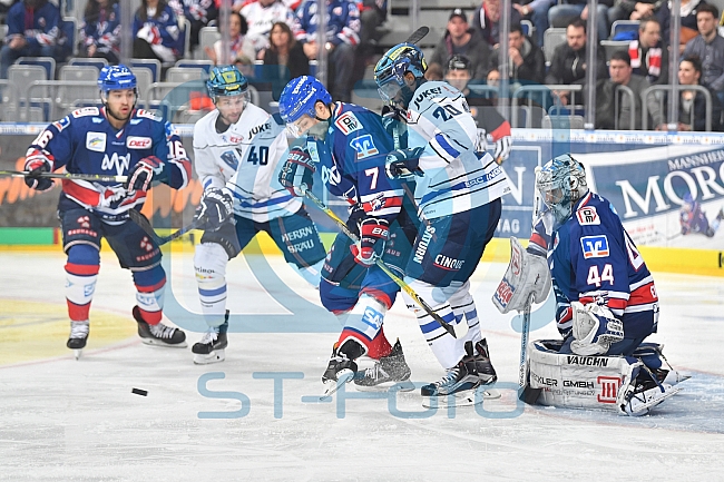Adler Mannheim vs ERC Ingolstadt, Eishockey, DEL, Deutsche Eishockey Liga, Spieltag 39, 24.01.2018
