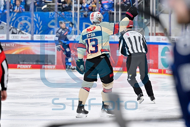 Eishockey, Herren, DEL, Saison 2024-2025, Playoffs Viertelfinale, Spiel 3, ERC Ingolstadt - Nürnberg Ice Tigers, 21.03.2025