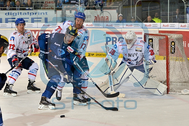 ERC Ingolstadt vs Adler Mannheim, Eishockey, DEL, Deutsche Eishockey Liga, 24.02.2016
