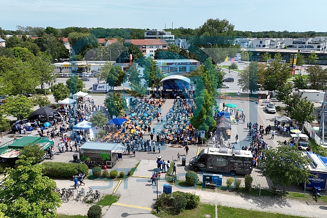 Eishockey, Herren, DEL, Saison 2023-2024, ERC Ingolstadt - Saisoneröffnungsfeier - Drohnenfotos, 13.08.2023