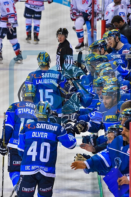 ERC Ingolstadt - Adler Mannheim, Eishockey, DEL, Deutsche Eishockey Liga, Playoffs, Viertelfinale, Spiel 5, 23.03.2018