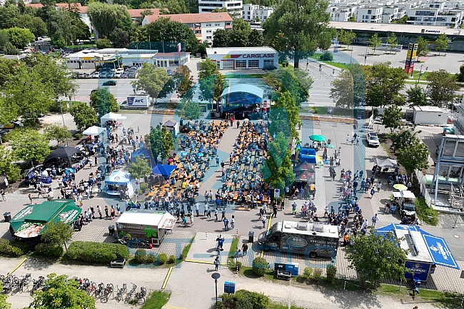 Eishockey, Herren, DEL, Saison 2023-2024, ERC Ingolstadt - Saisoneröffnungsfeier - Drohnenfotos, 13.08.2023
