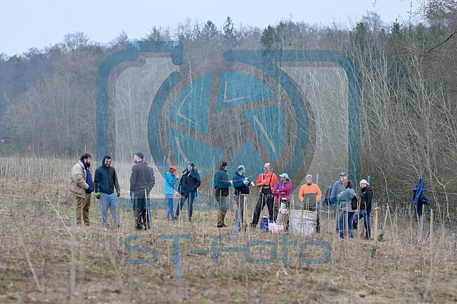 Eishockey, Herren, DEL, Saison 2023-2024, ERC Ingolstadt - Baumpflanzaktion, 02.03.2024