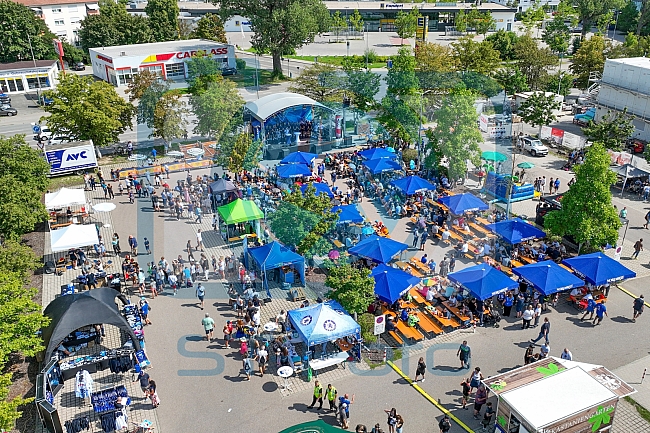 Eishockey, Herren, DEL, Saison 2023-2024, ERC Ingolstadt - Saisoneröffnungsfeier - Drohnenfotos, 13.08.2023