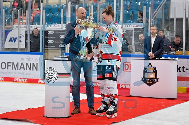 Eishockey, Frauen, DFEL, Playoffs, Finale, Spiel 3, Saison 2023-2024, ERC Ingolstadt - ECDC Memmingen Indians, 23.03.2024
