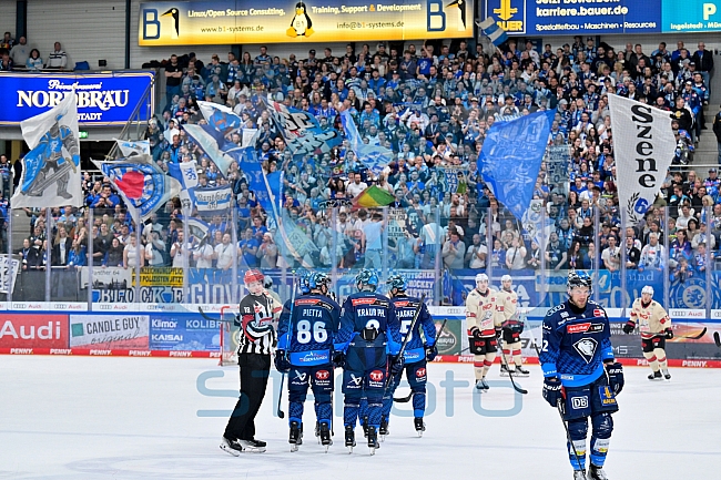 Eishockey, Herren, DEL, Saison 2024-2025, Playoffs Viertelfinale, Spiel 3, ERC Ingolstadt - Nürnberg Ice Tigers, 21.03.2025
