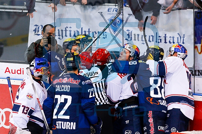 ERC Ingolstadt vs EHC Red Bull Muenchen, Eishockey, DEL, Deutsche Eishockey Liga, Spieltag 52, 06.03.2016