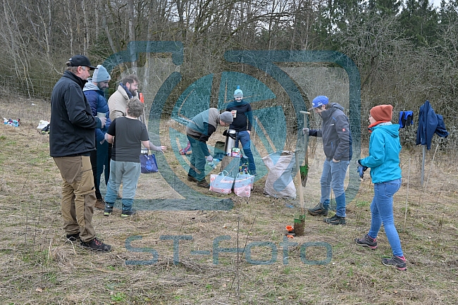 Eishockey, Herren, DEL, Saison 2023-2024, ERC Ingolstadt - Baumpflanzaktion, 02.03.2024
