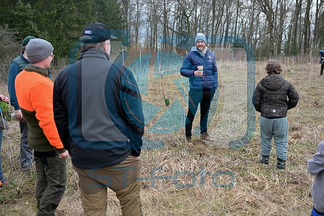 Eishockey, Herren, DEL, Saison 2023-2024, ERC Ingolstadt - Baumpflanzaktion, 02.03.2024