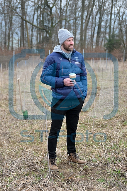 Eishockey, Herren, DEL, Saison 2023-2024, ERC Ingolstadt - Baumpflanzaktion, 02.03.2024