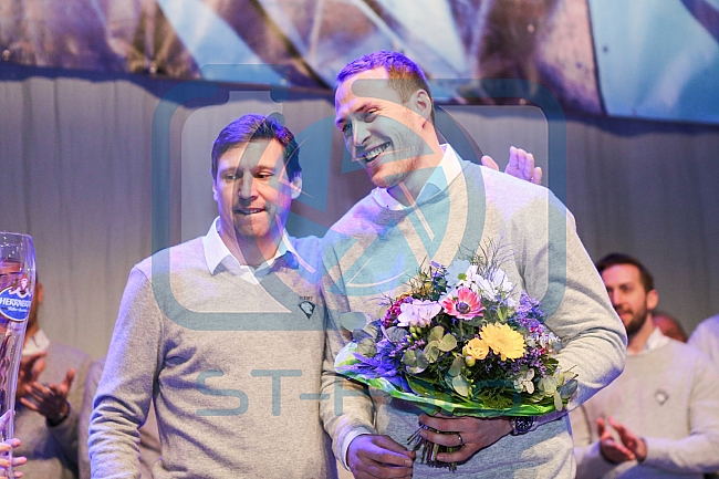 Abschlussfeier der Saison 2017 / 2018 in der Spielstaette des ERC Saturn Arena