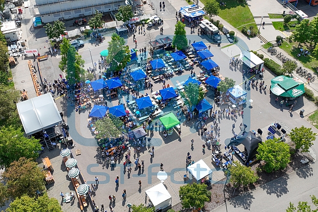 Eishockey, Herren, DEL, Saison 2023-2024, ERC Ingolstadt - Saisoneröffnungsfeier - Drohnenfotos, 13.08.2023