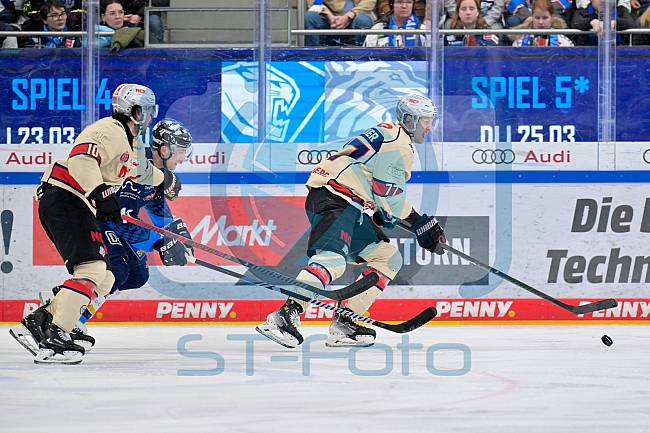Eishockey, Herren, DEL, Saison 2024-2025, Playoffs Viertelfinale, Spiel 1, ERC Ingolstadt - Nürnberg Ice Tigers, 16.03.2025