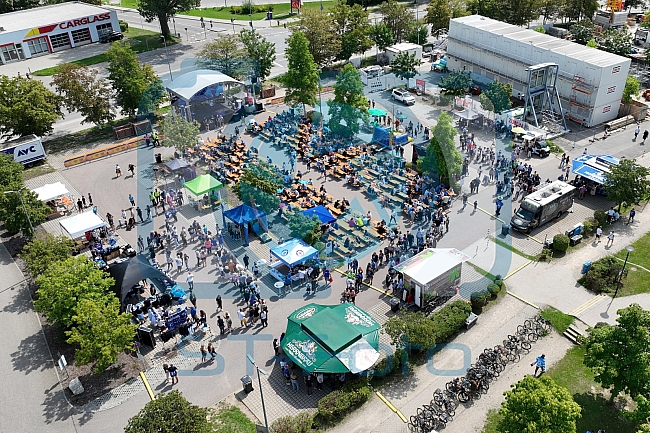 Eishockey, Herren, DEL, Saison 2023-2024, ERC Ingolstadt - Saisoneröffnungsfeier - Drohnenfotos, 13.08.2023