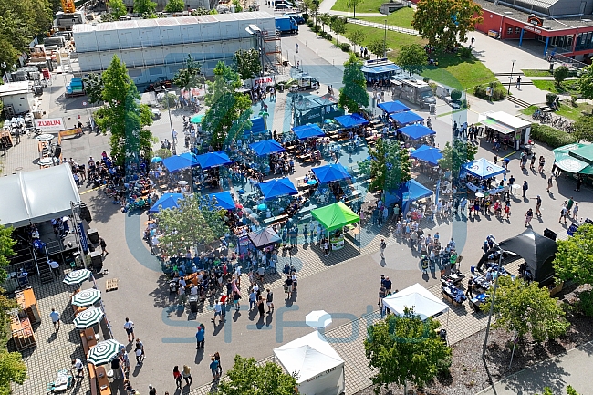 Eishockey, Herren, DEL, Saison 2023-2024, ERC Ingolstadt - Saisoneröffnungsfeier - Drohnenfotos, 13.08.2023