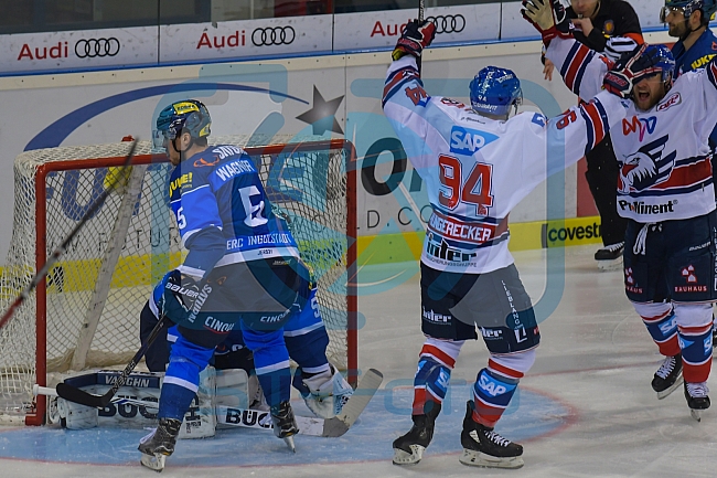 ERC Ingolstadt - Adler Mannheim, Eishockey, DEL, Deutsche Eishockey Liga, Playoffs, Viertelfinale, Spiel 5, 23.03.2018