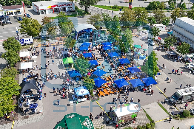 Eishockey, Herren, DEL, Saison 2023-2024, ERC Ingolstadt - Saisoneröffnungsfeier - Drohnenfotos, 13.08.2023