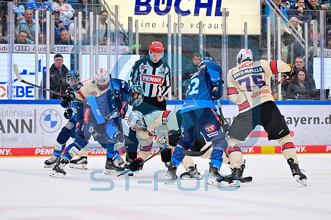 Eishockey, Herren, DEL, Saison 2024-2025, Playoffs Viertelfinale, Spiel 3, ERC Ingolstadt - Nürnberg Ice Tigers, 21.03.2025