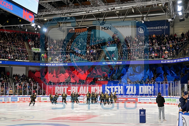 Eishockey, Herren, DEL, Saison 2024-2025, Playoffs Viertelfinale, Spiel 1, Nürnberg Ice Tigers - ERC Ingolstadt, 18.03.2025