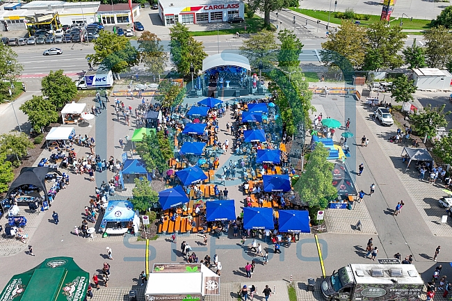 Eishockey, Herren, DEL, Saison 2023-2024, ERC Ingolstadt - Saisoneröffnungsfeier - Drohnenfotos, 13.08.2023