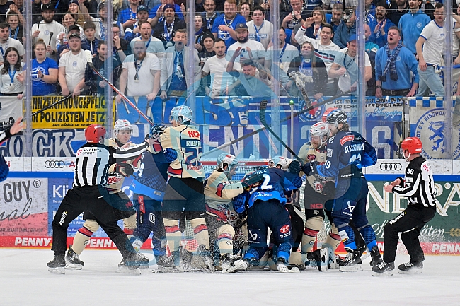 Eishockey, Herren, DEL, Saison 2024-2025, Playoffs Viertelfinale, Spiel 1, ERC Ingolstadt - Nürnberg Ice Tigers, 16.03.2025