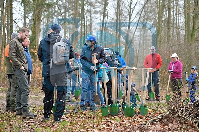 Eishockey, Herren, DEL, Saison 2023-2024, ERC Ingolstadt - Baumpflanzaktion, 02.03.2024