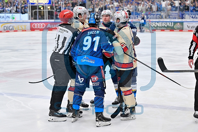 Eishockey, Herren, DEL, Saison 2024-2025, Playoffs Viertelfinale, Spiel 1, ERC Ingolstadt - Nürnberg Ice Tigers, 16.03.2025