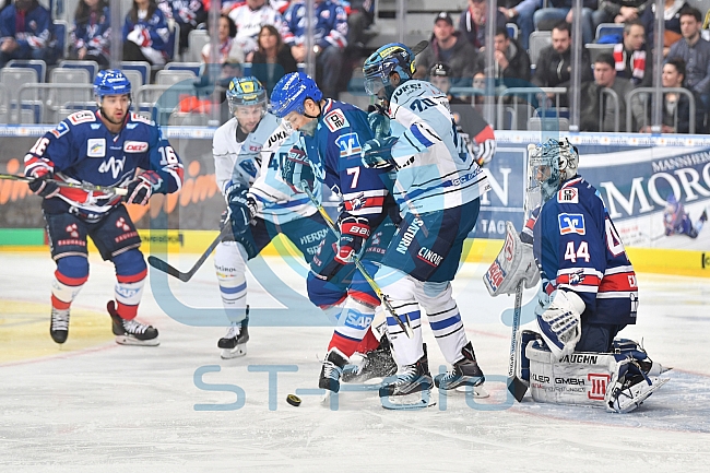 Adler Mannheim vs ERC Ingolstadt, Eishockey, DEL, Deutsche Eishockey Liga, Spieltag 39, 24.01.2018