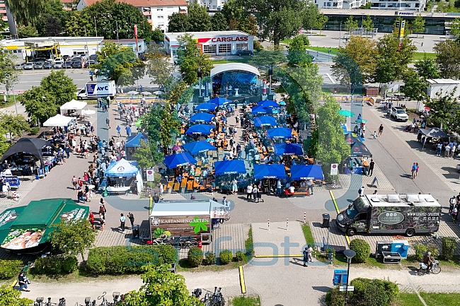 Eishockey, Herren, DEL, Saison 2023-2024, ERC Ingolstadt - Saisoneröffnungsfeier - Drohnenfotos, 13.08.2023
