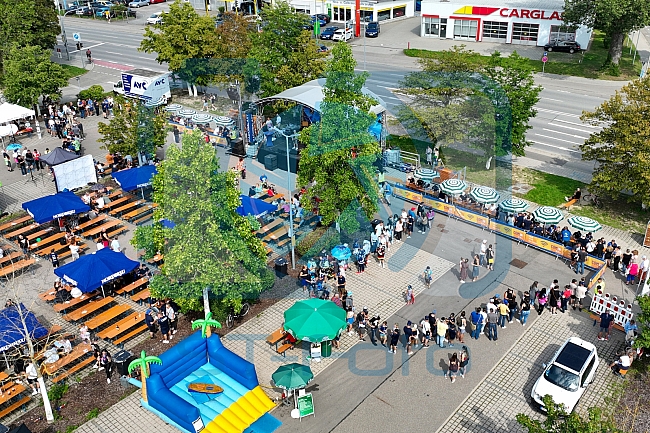 Eishockey, Herren, DEL, Saison 2023-2024, ERC Ingolstadt - Saisoneröffnungsfeier - Drohnenfotos, 13.08.2023