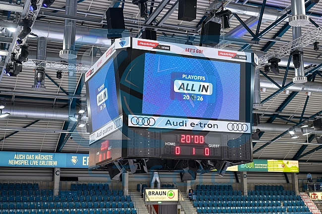Eishockey, Herren, DEL, Saison 2025-2026, Playoffs, Viertelfinale, Spiel 2, ERC Ingolstadt - EHC Red Bull München, 27.03.2026