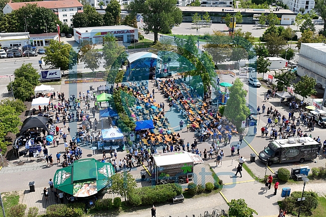 Eishockey, Herren, DEL, Saison 2023-2024, ERC Ingolstadt - Saisoneröffnungsfeier - Drohnenfotos, 13.08.2023