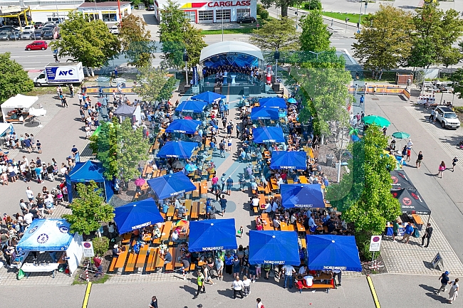 Eishockey, Herren, DEL, Saison 2023-2024, ERC Ingolstadt - Saisoneröffnungsfeier - Drohnenfotos, 13.08.2023