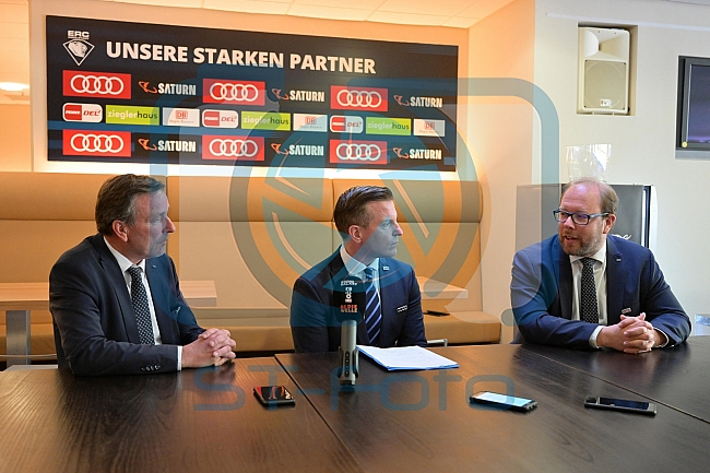 Eishockey, Herren, DEL, Saison 2021-2022, ERC Ingolstadt - Vorstellung Sportdirektor Tim Regan, 22.04.2022