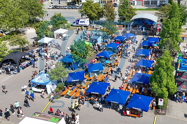 Eishockey, Herren, DEL, Saison 2023-2024, ERC Ingolstadt - Saisoneröffnungsfeier - Drohnenfotos, 13.08.2023